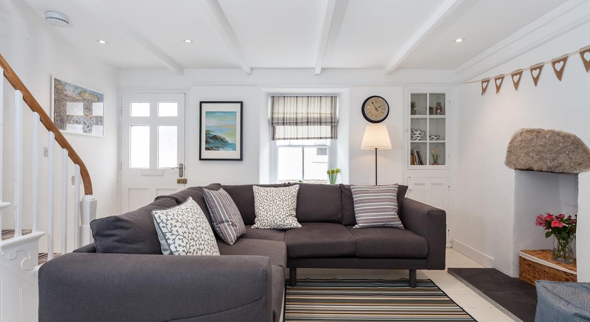 The cosy lounge is situated on the first floor.