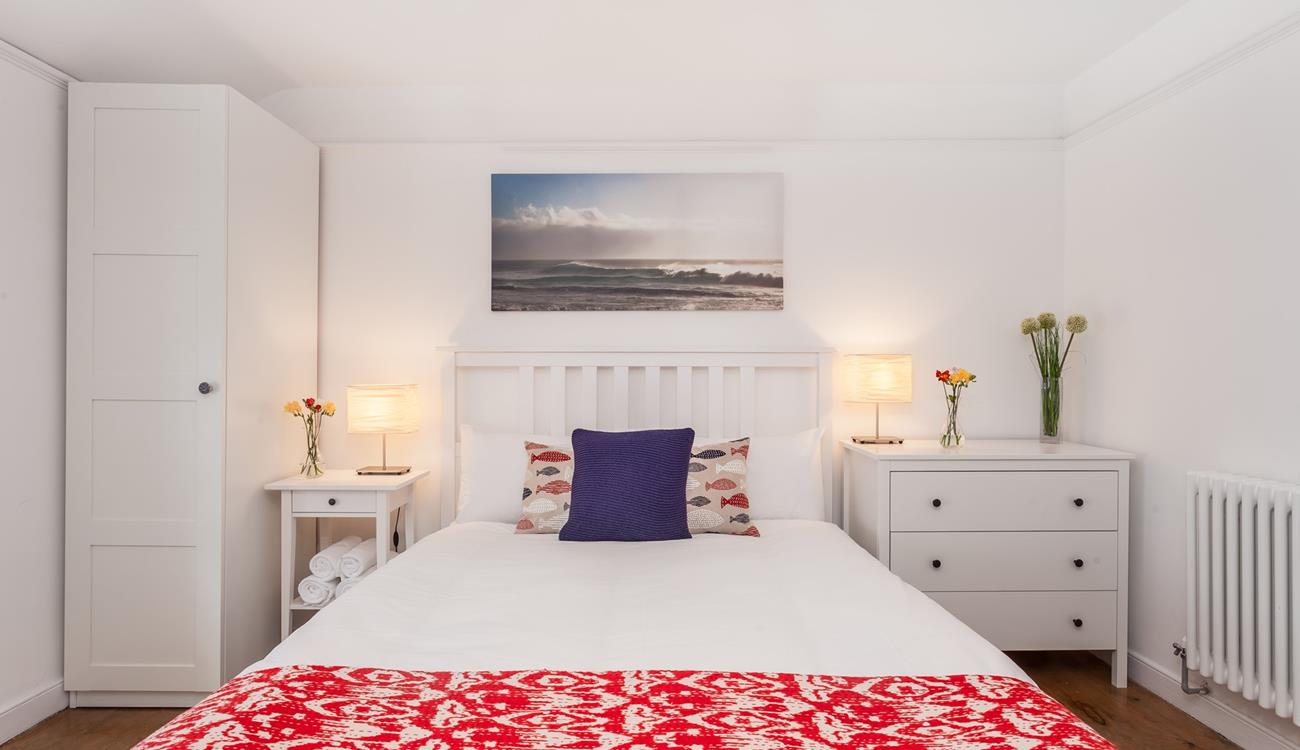 Unpack all your clothes in the chest of drawers when you arrive.