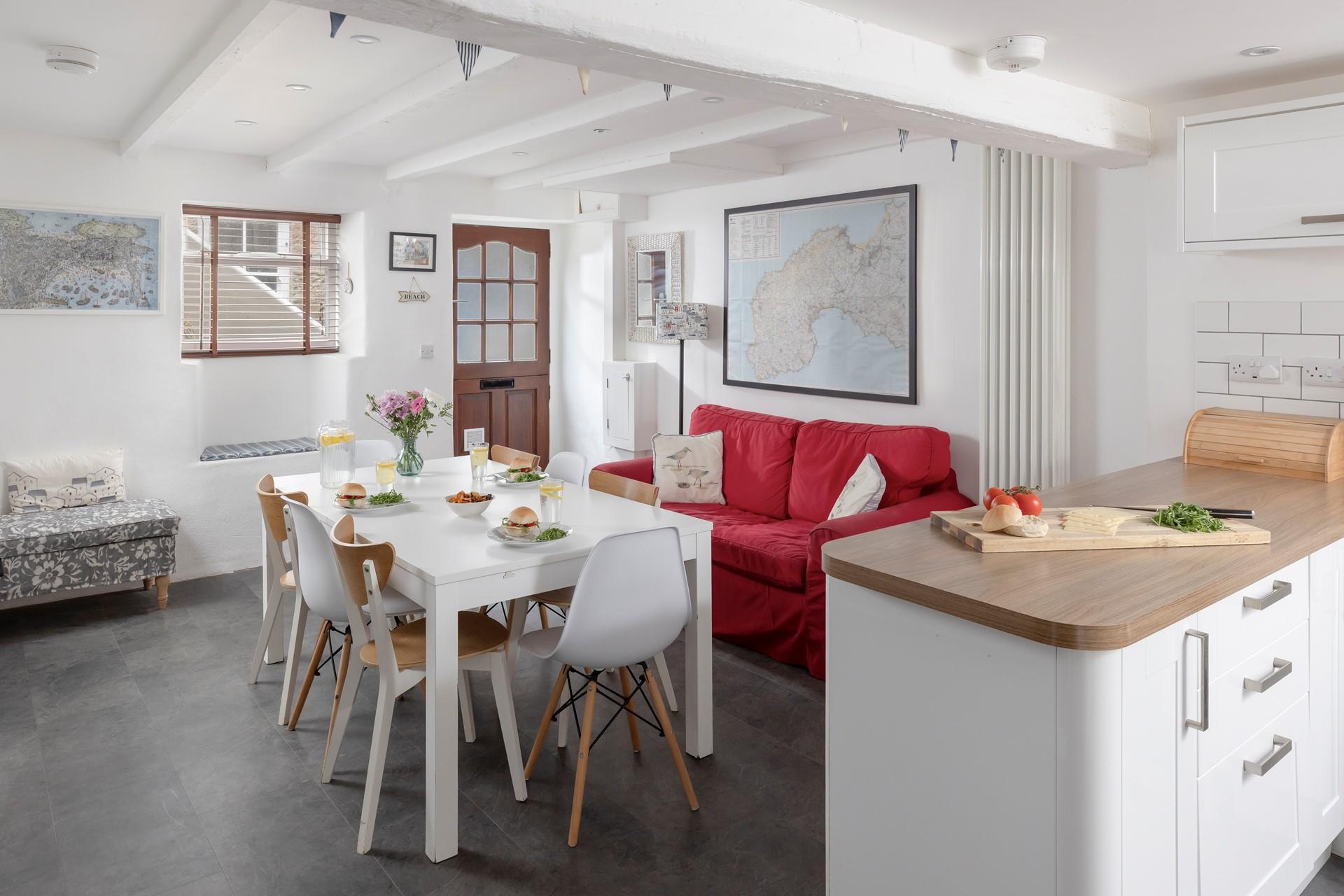 Enjoy each others company with ample seating in the kitchen and dining room. 