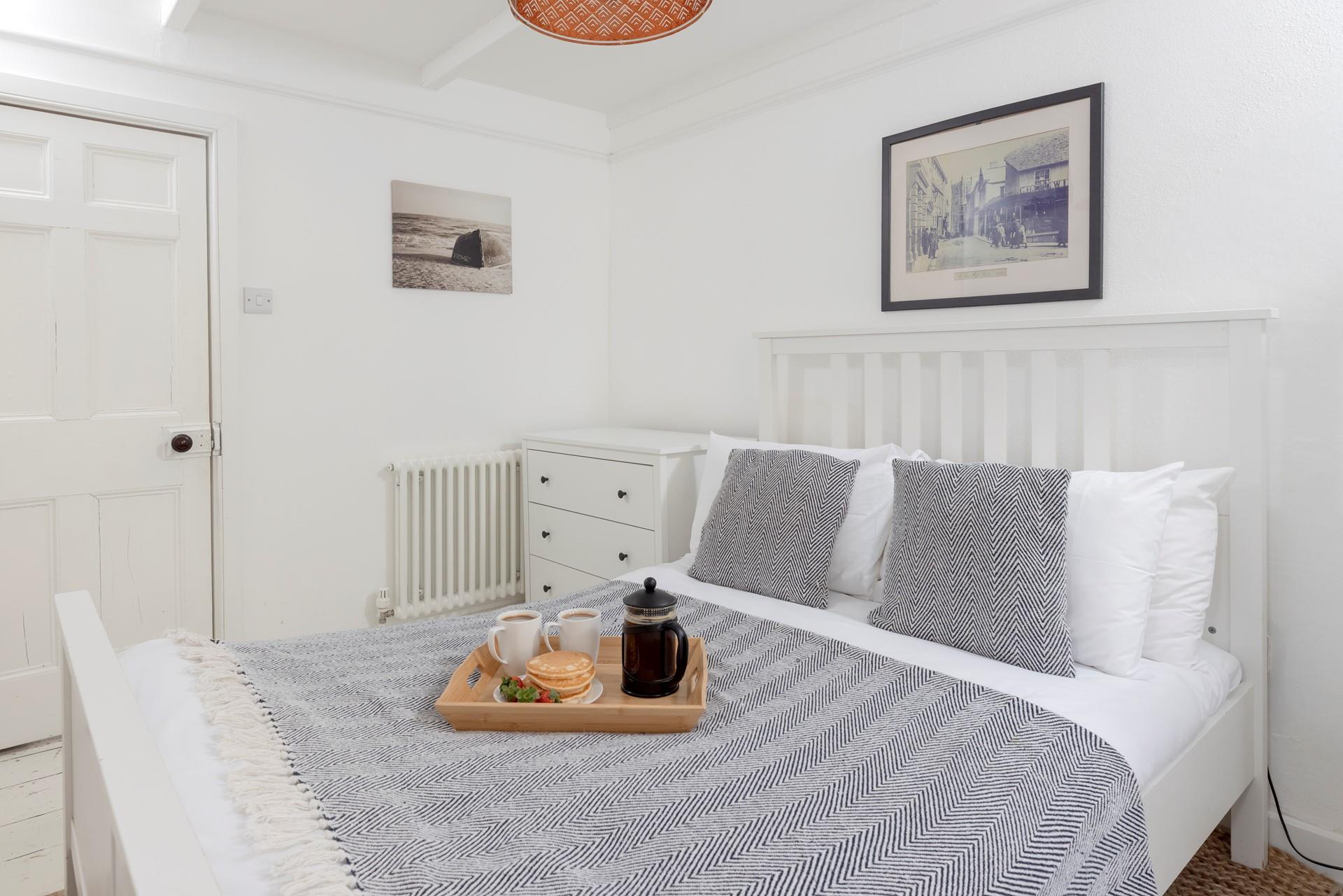 Climb into the double bed and drift into a dreamy sleep.