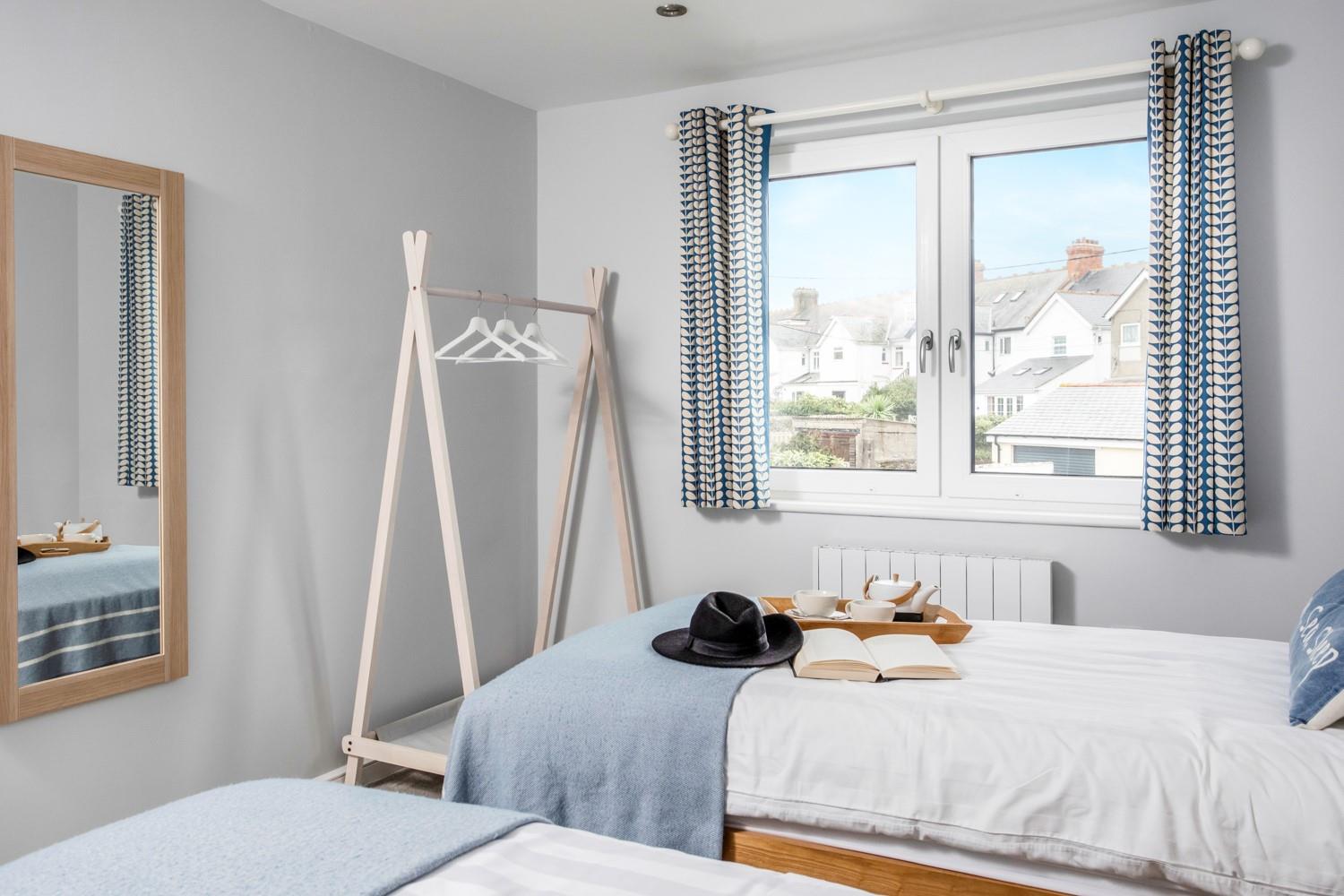 The twin beds are perfect for young adults and children.