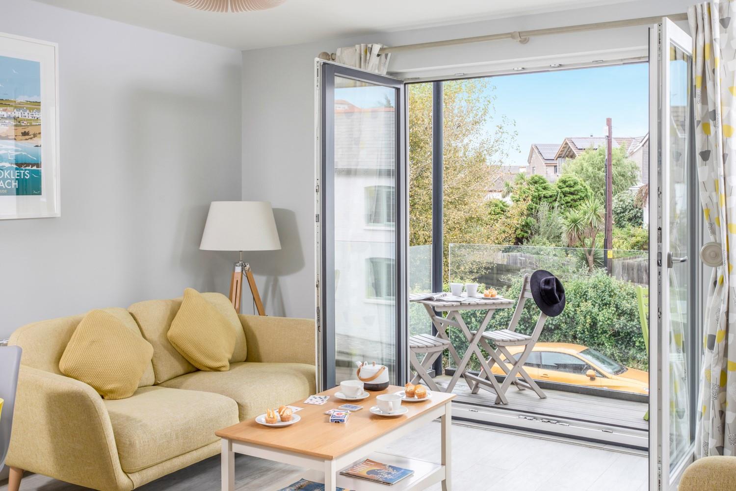 Enjoy a cuppa soaking up the warm summer breeze.