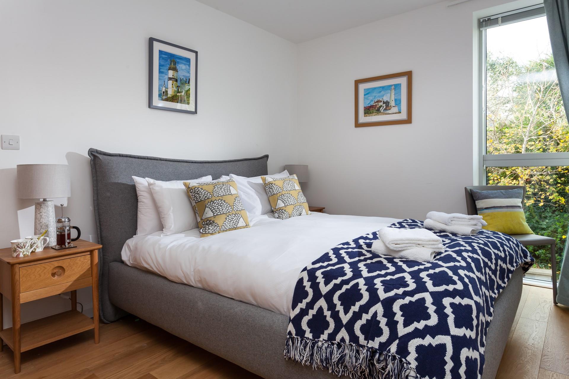 Settle into bed for a cosy night's sleep and wake up ready for a day on the beach.