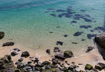 The clear waters of St Ives.