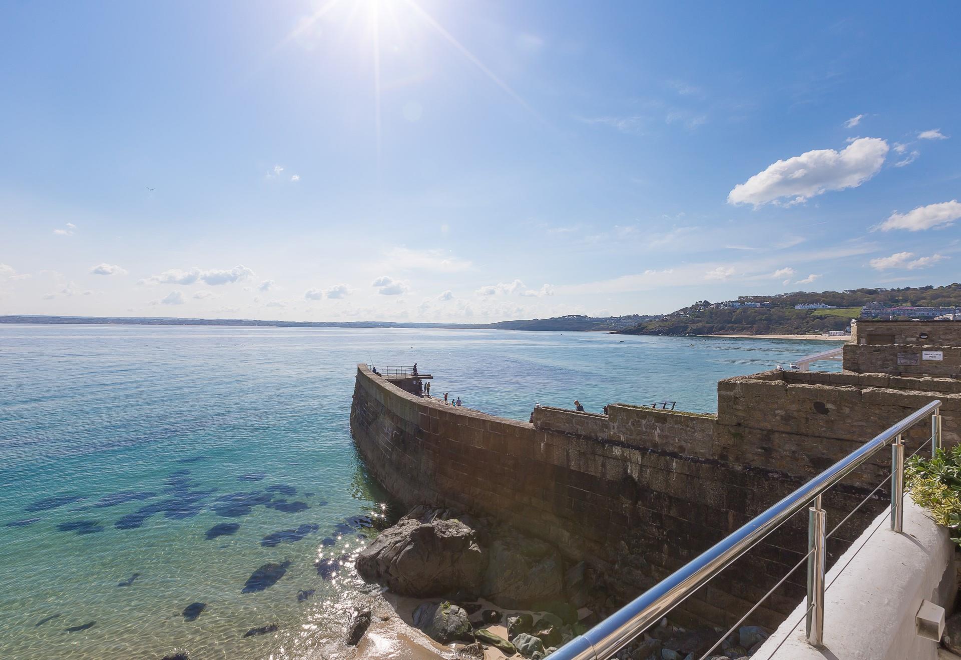 Wake up to beautiful views over St Ives Bay every day.