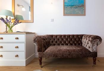 Cosy interiors make this the perfect bolthole for your Cornish holiday.