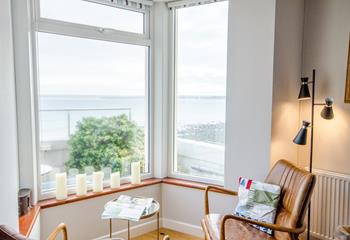 A perfect spot for reading with views over to Godrevy.