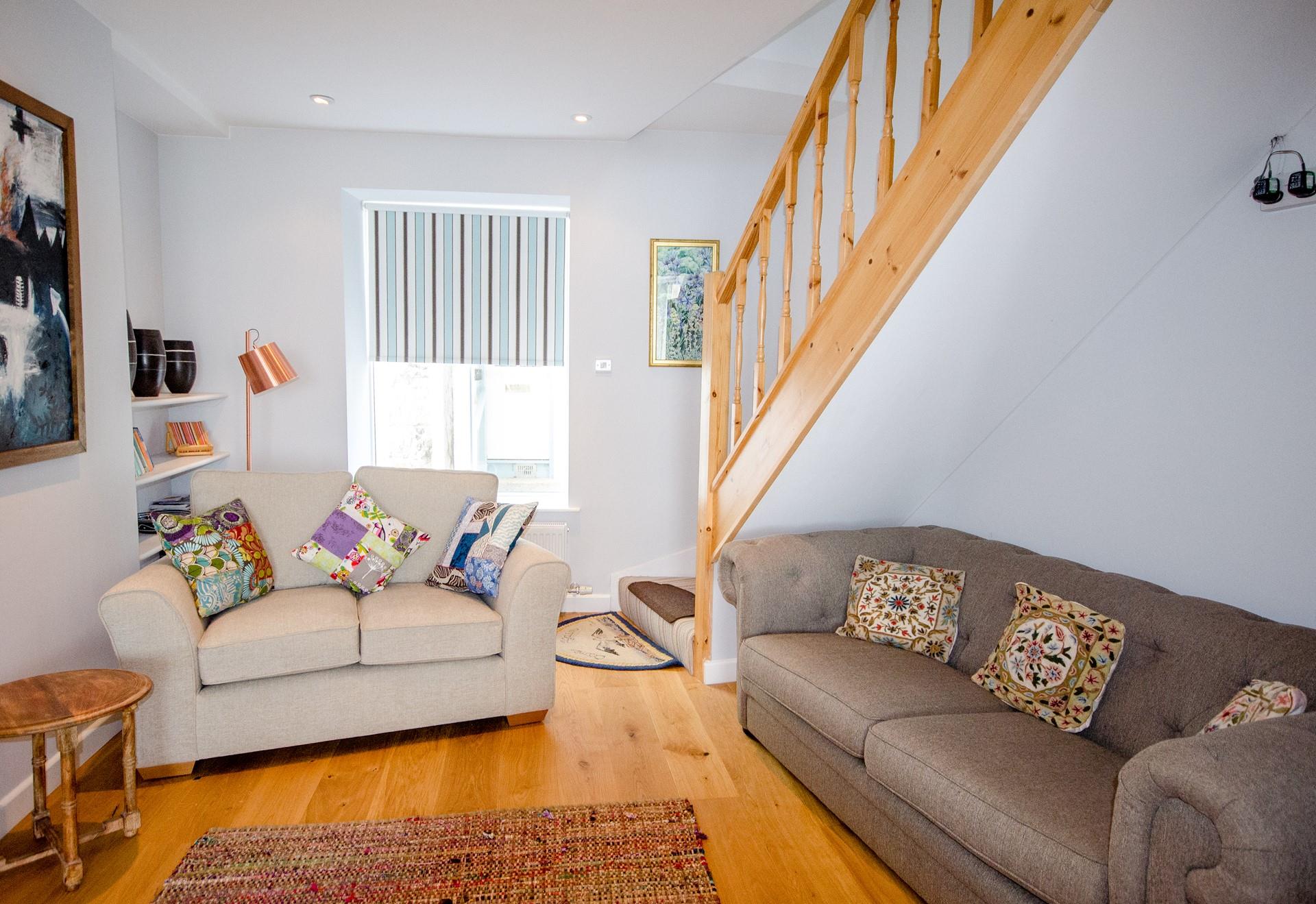 Curl up on the deep sofas and relax by the sea!