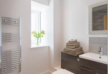 The family bathroom is on the first floor located between bedrooms one and two.