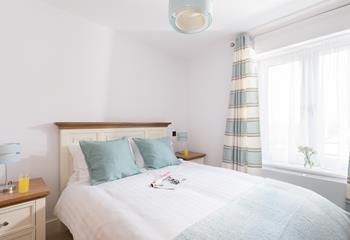 Bedroom 3 is on the second floor and has a generous double bed and own en suite. 
