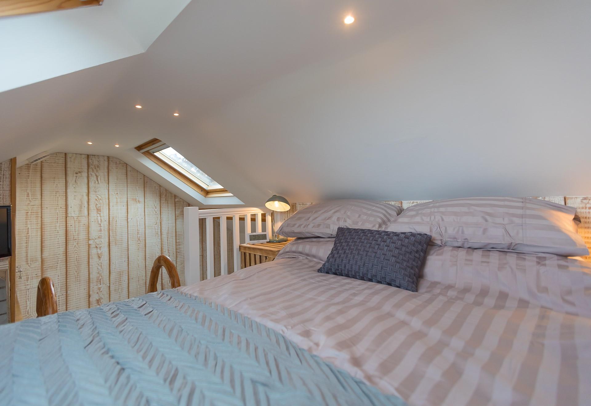 Enjoy lazy mornings in bed, relaxing with a cup of coffee and a good book. 