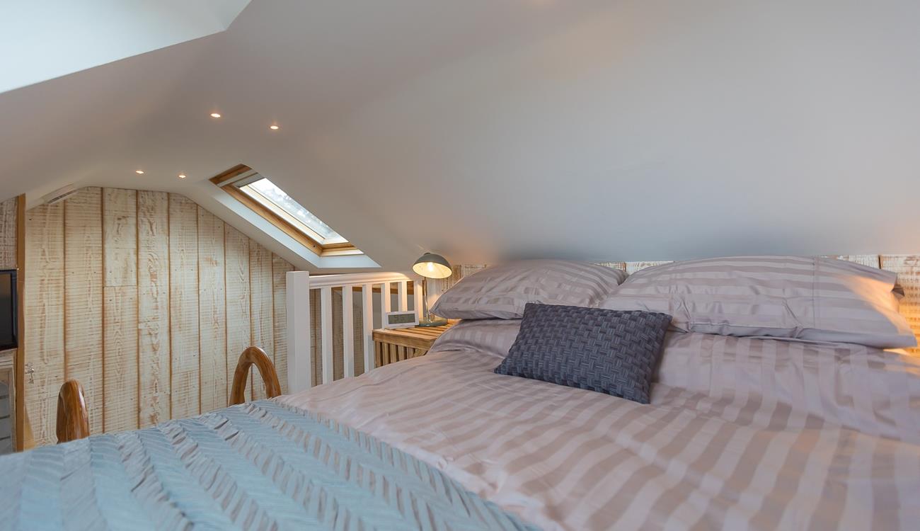 Enjoy lazy mornings in bed, relaxing with a cup of coffee and a good book. 