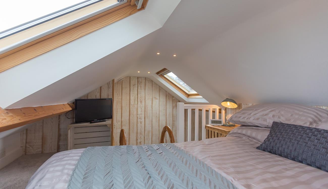 Awaken and open the skylight to let the Cornish sunshine in.