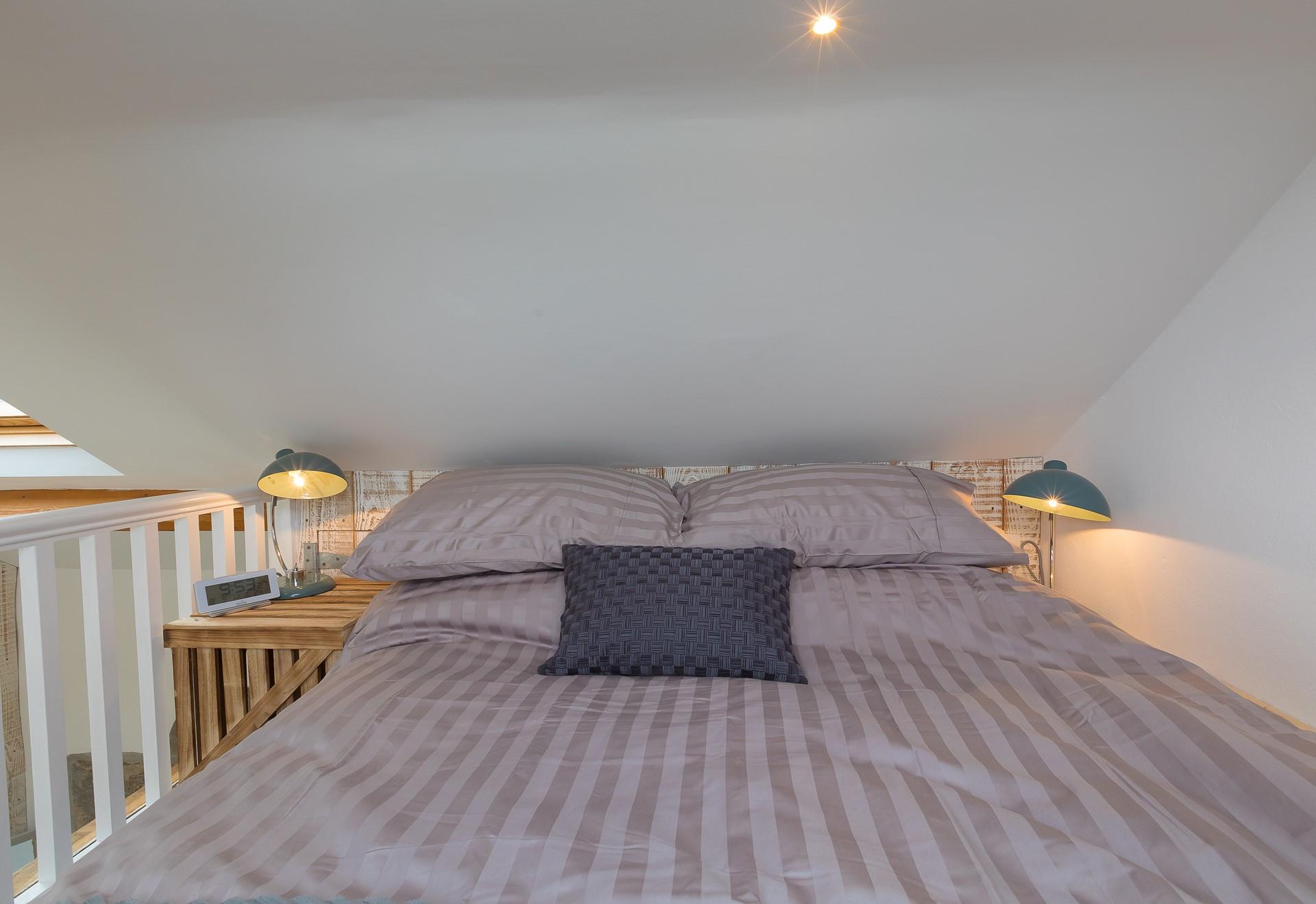 After a day exploring St Ives, relax into the sumptuous bed for a cosy night's sleep. 