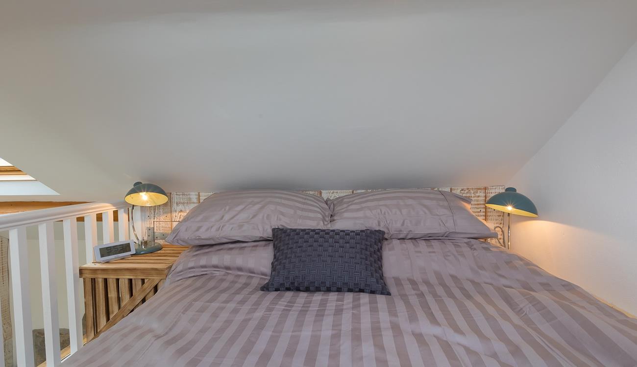 After a day exploring St Ives, relax into the sumptuous bed for a cosy night's sleep. 