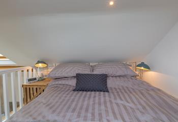 After a day exploring St Ives, relax into the sumptuous bed for a cosy night's sleep. 
