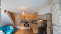 The kitchen has everything you need to cook a delicious meal for two. 