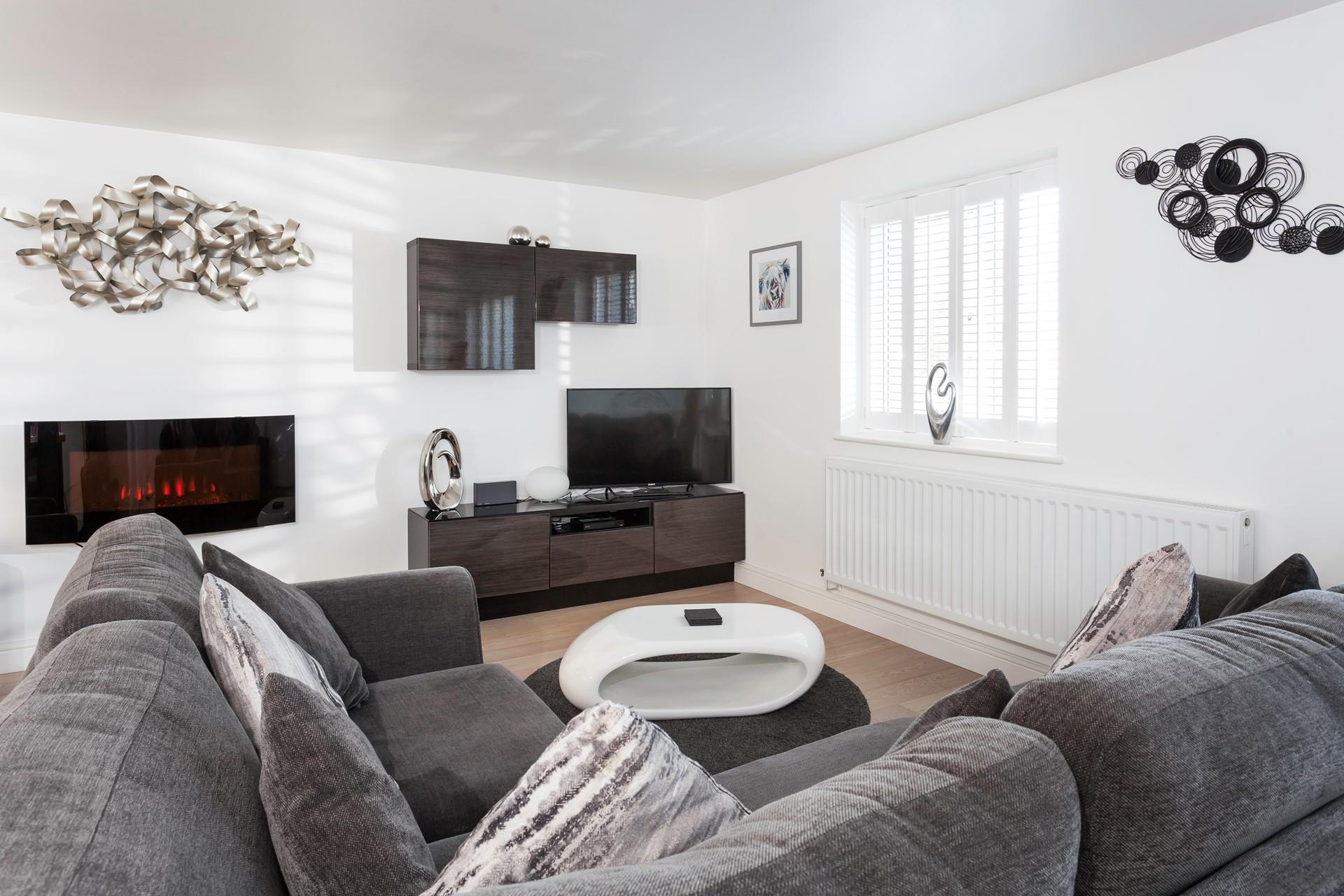Relax into the sumptuous sofa and unwind after a busy day exploring the local area. 