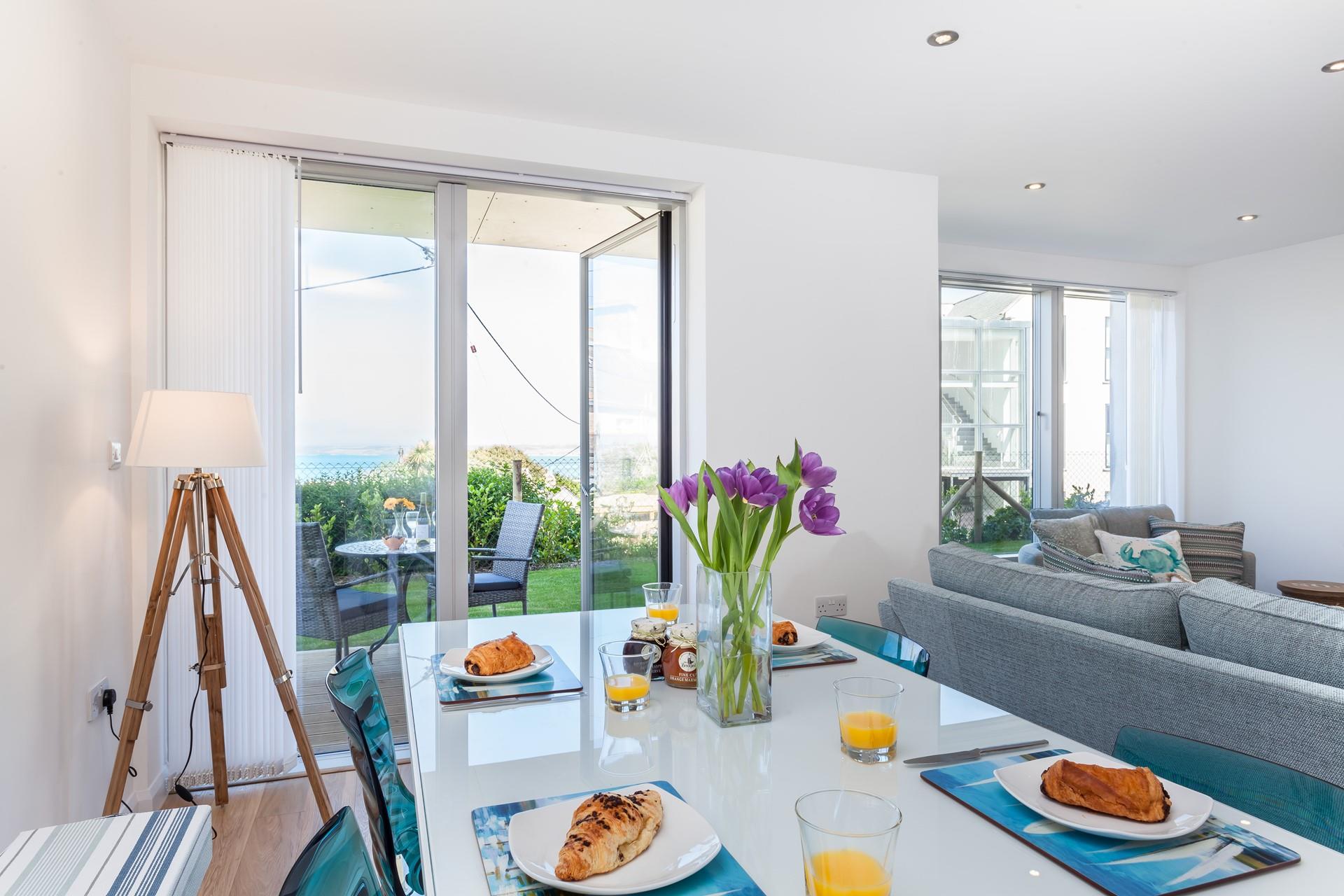 Wake up and enjoy a hearty breakfast before packing your stuff up for a beach day.