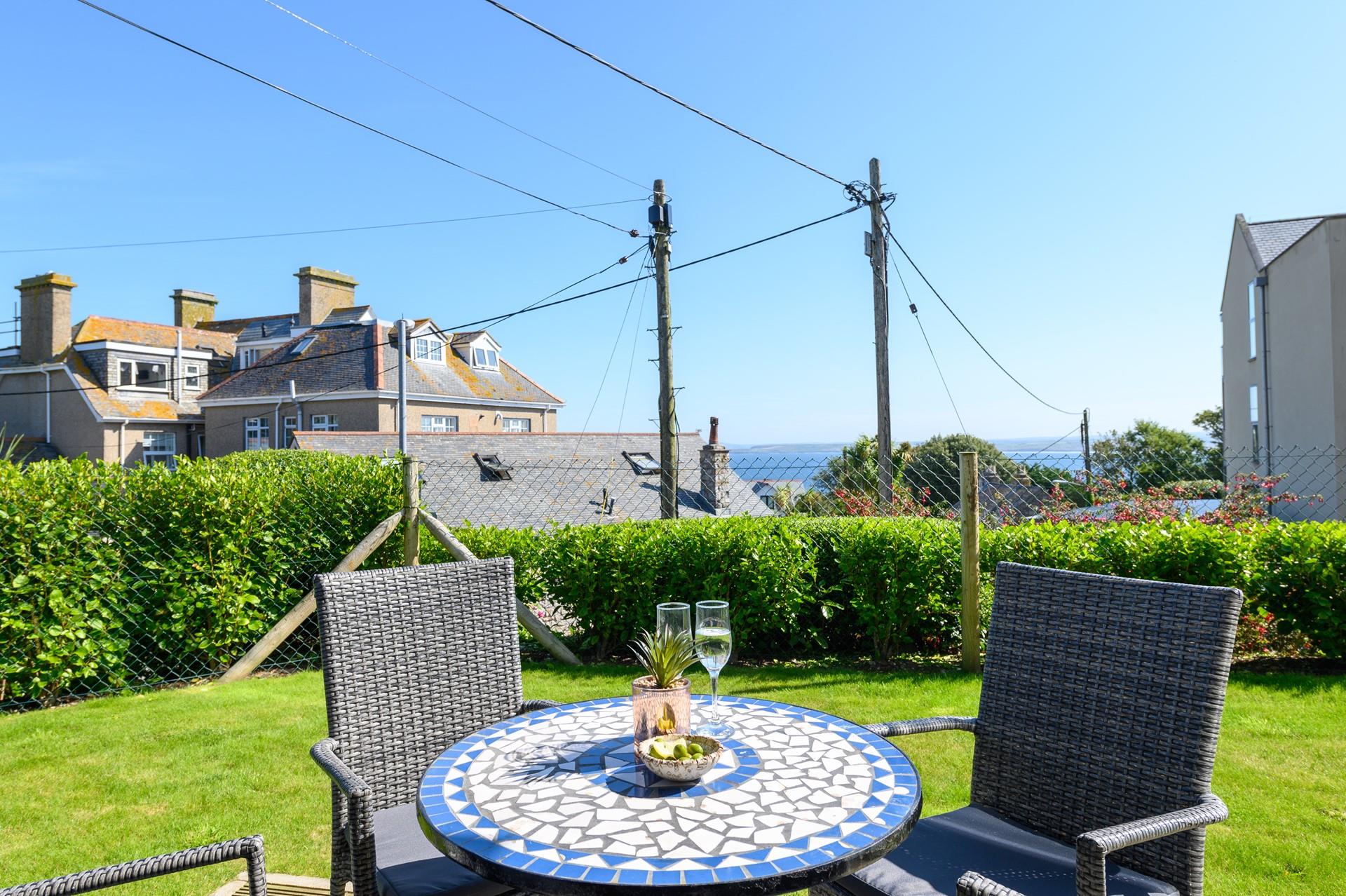 Dine al fresco and then watch the sun come down with a glass of wine.