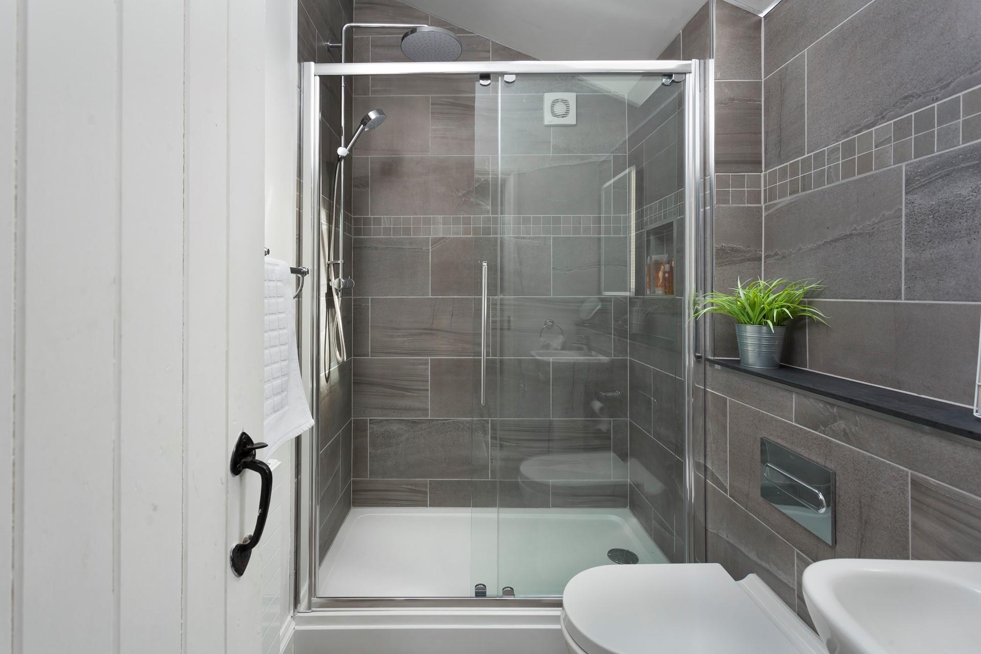 Wash off the day and snuggle into bed for the evening.