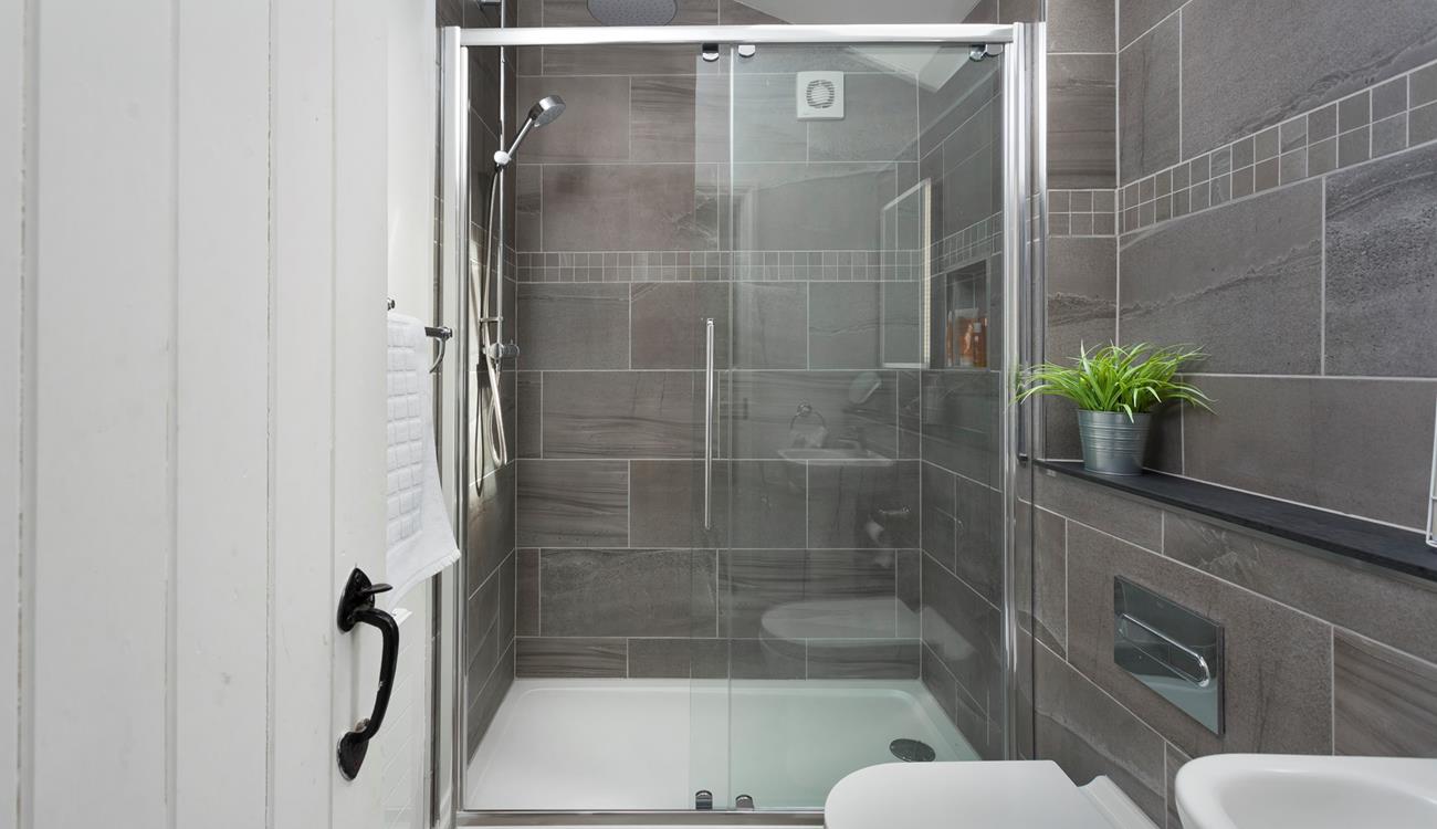 Wash off the day and snuggle into bed for the evening.