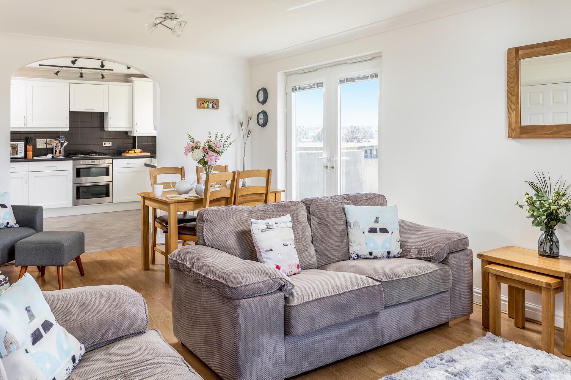 After eating a hearty dinner, spend the rest of the evening relaxing on the sofa.