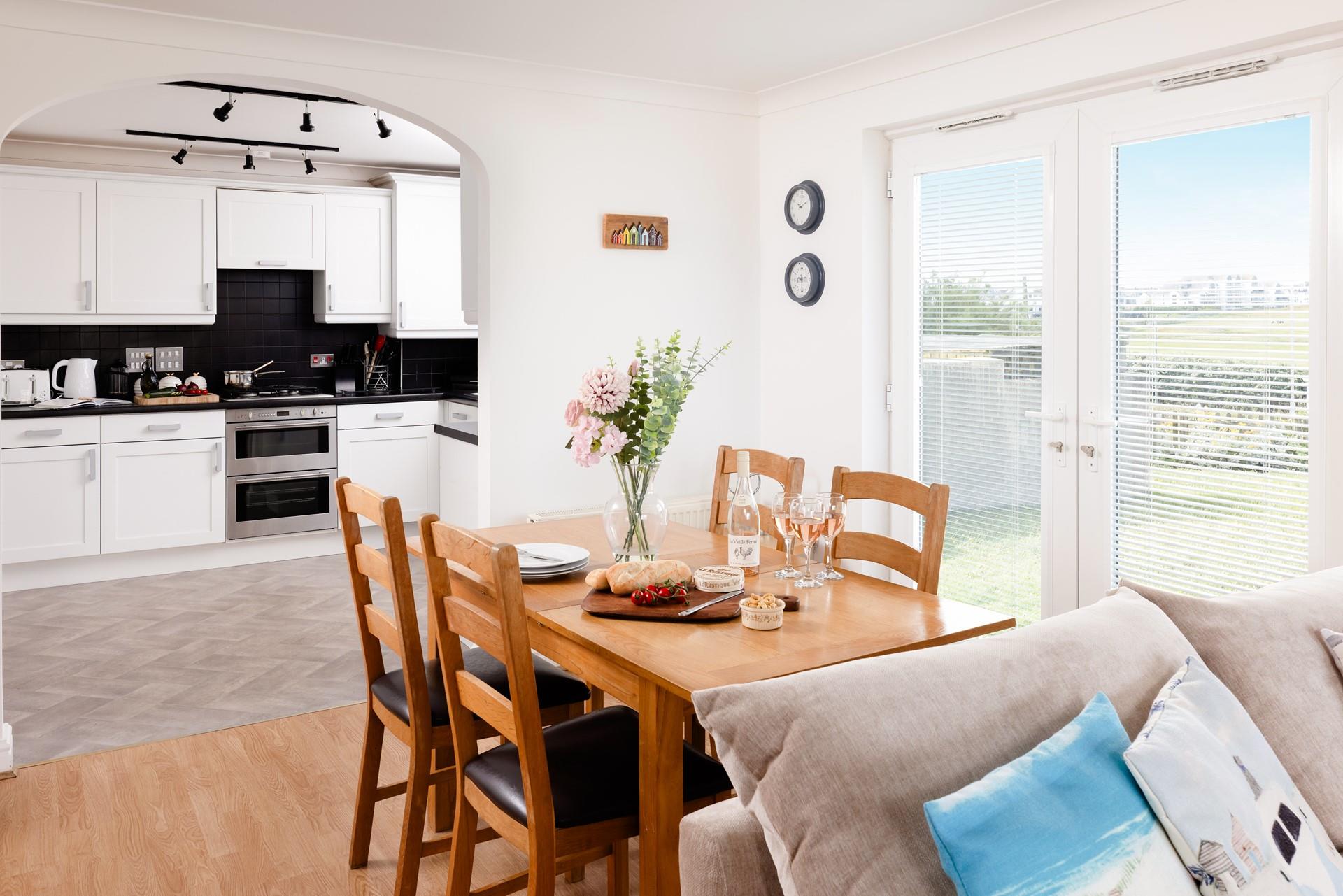 Enjoy family meals around the dining table each evening.