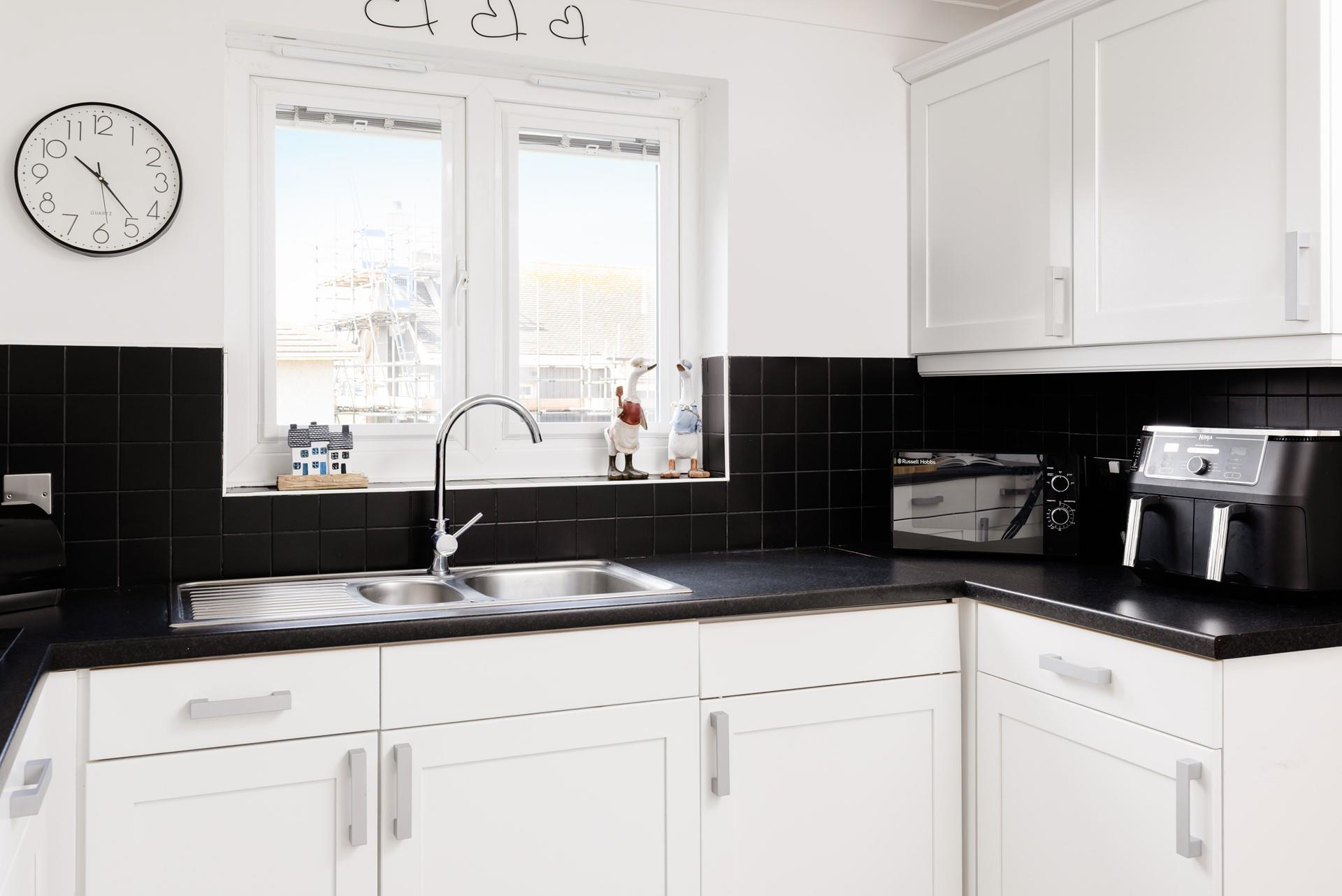 The kitchen has everything you need to whip up your favourite meals. 