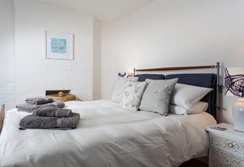 After a fun-filled day exploring St Ives, snuggle down into this sumptuous bed.