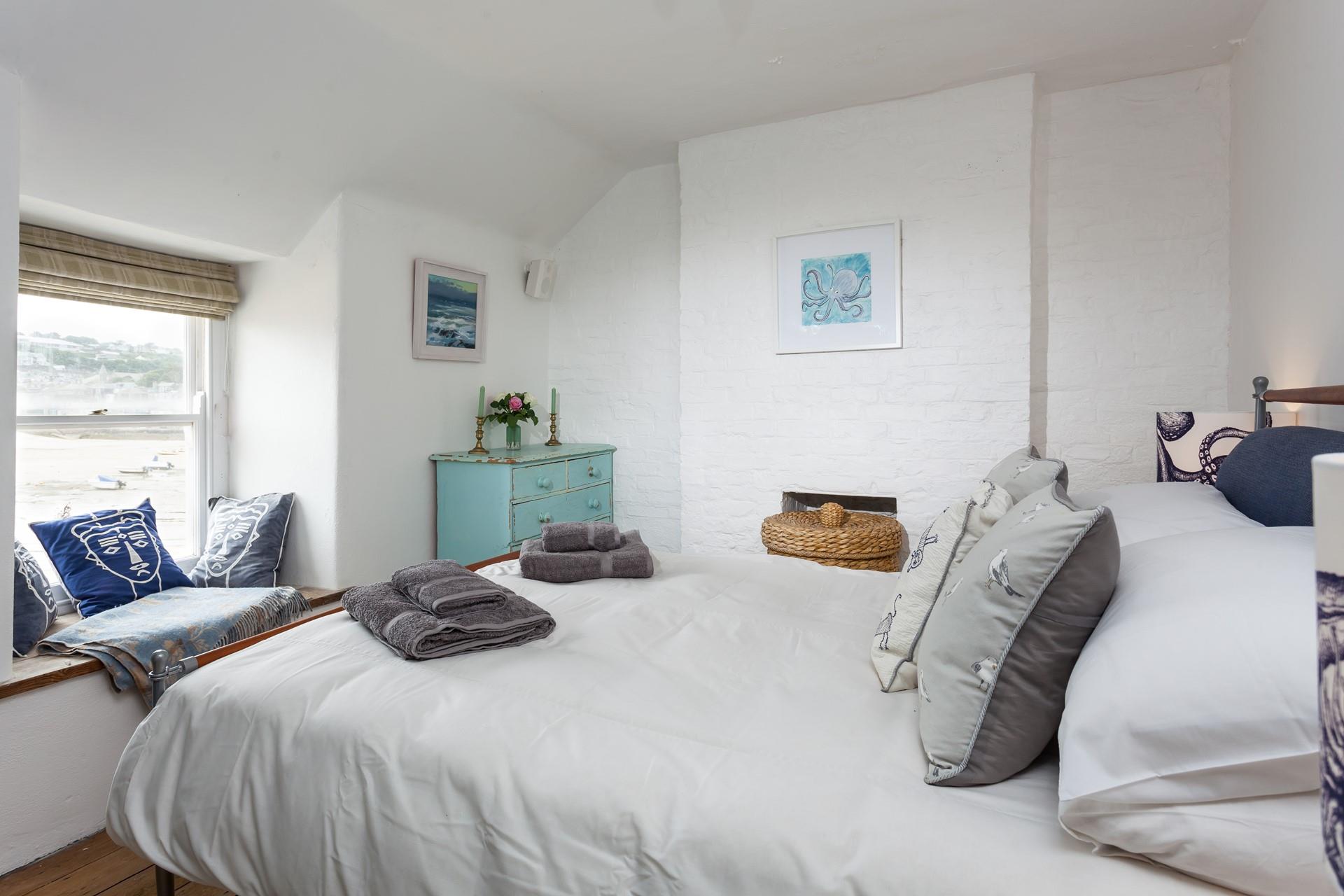 Step straight out of bed to enjoy your first coffee of the day curled up in the window seat.