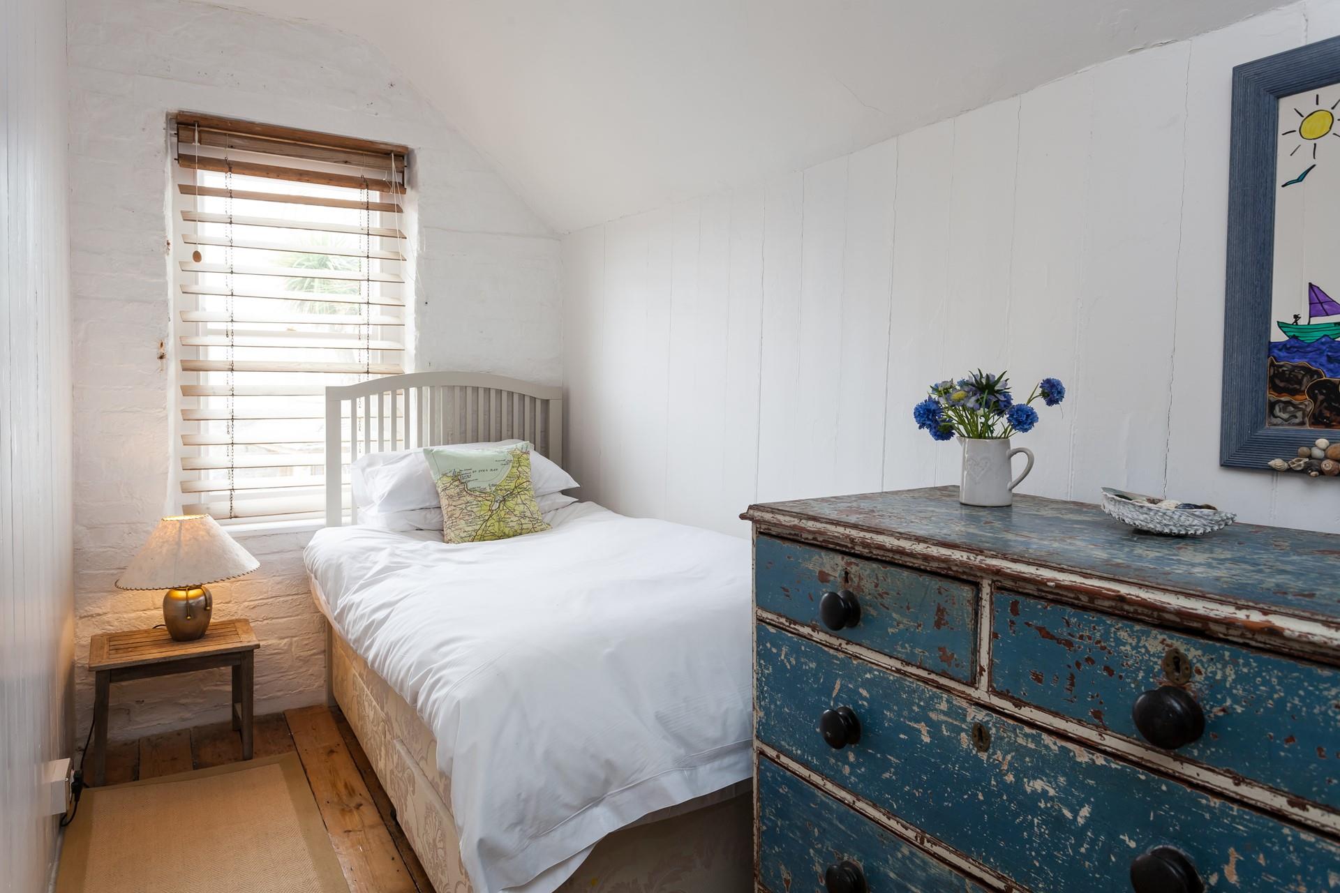 The adorable single room is just as suitable for an adult as it is for a child.