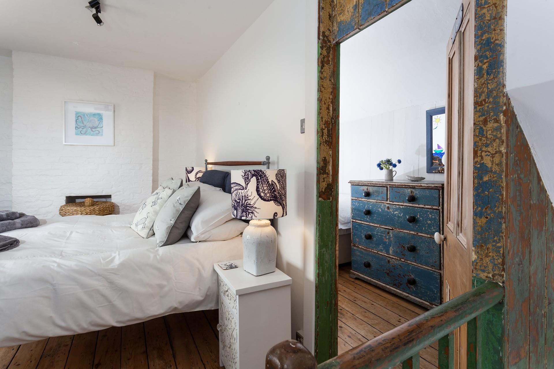 The cottage has been thoughtfully styled to reflect the seaside location.