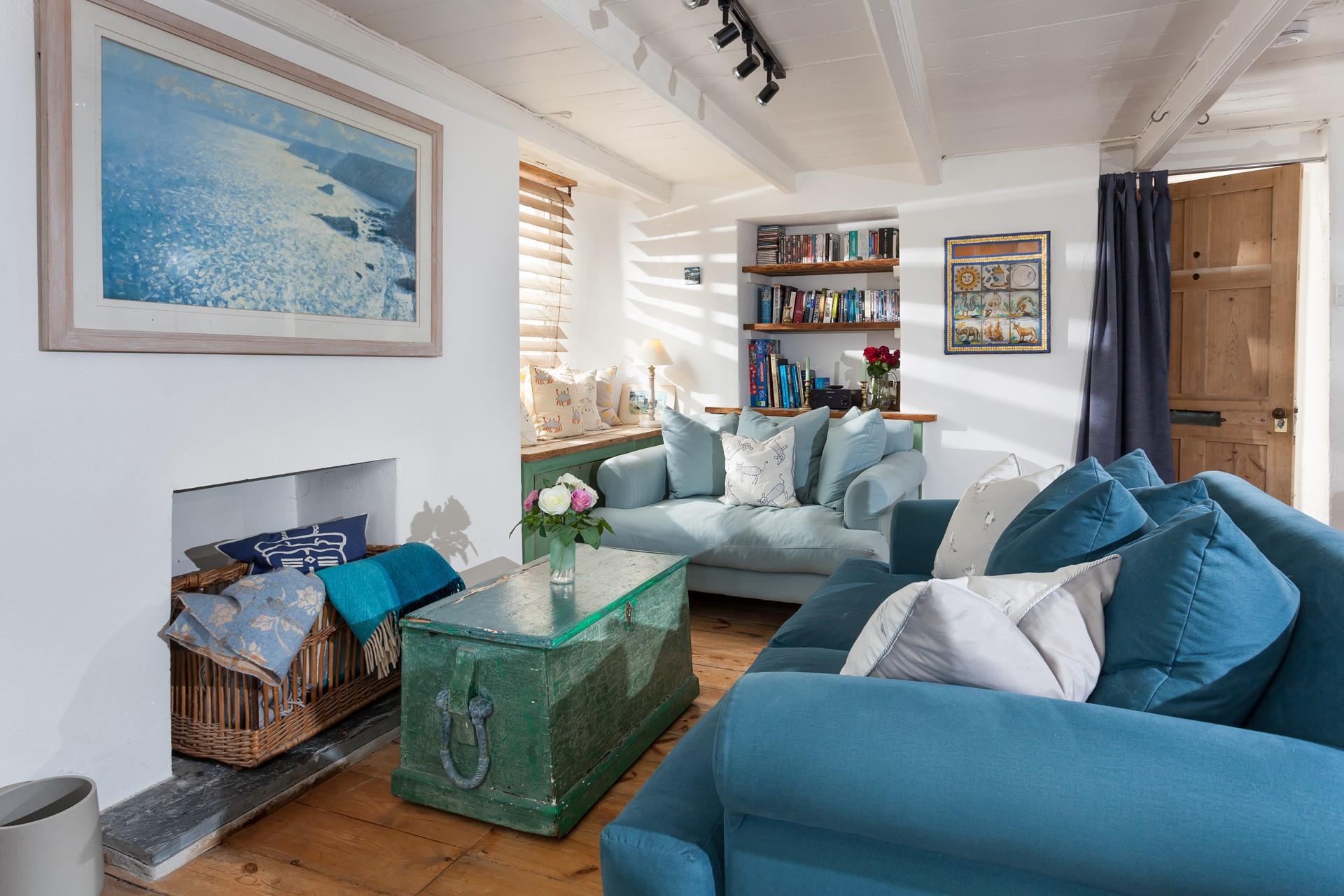 Snuggle up on the plush sofas and lose yourself in a book.