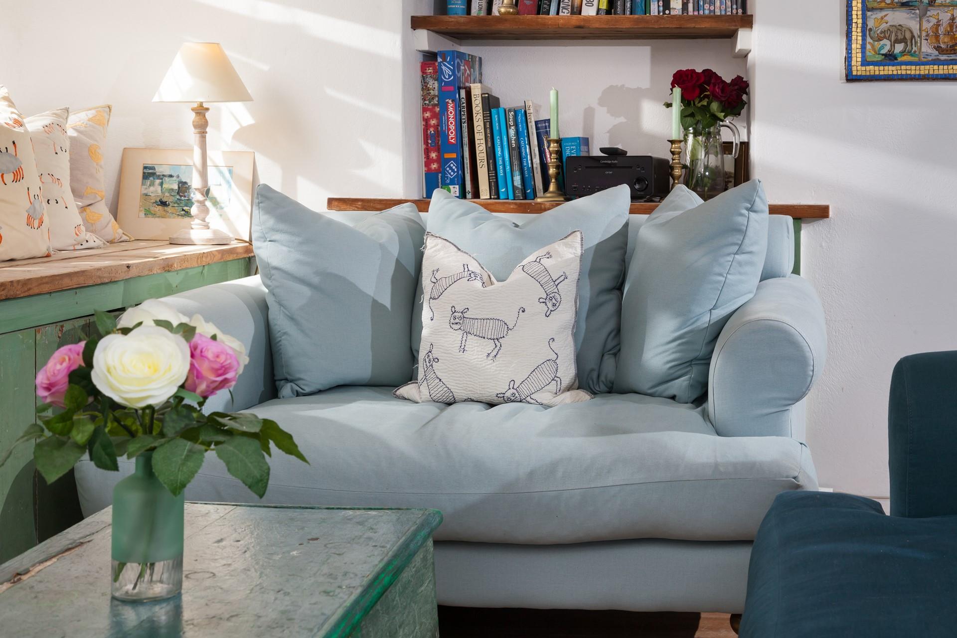 The sitting room has been thoughtfully designed with comfort in mind.