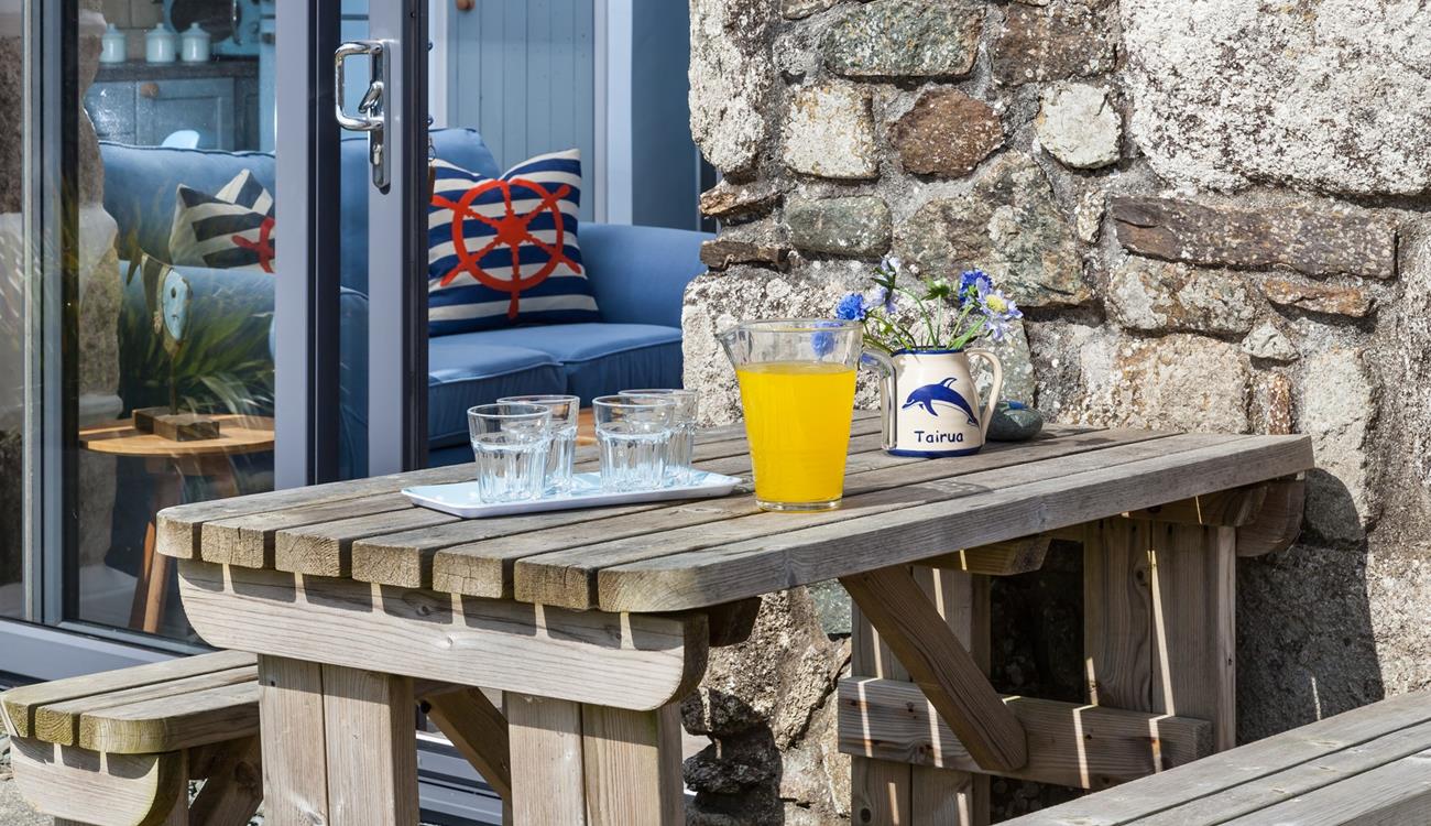 Take your lunch al fresco to soak up every ray of sun.