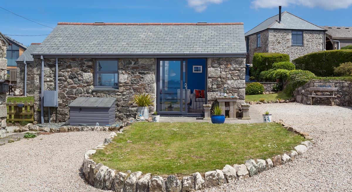 Sit in your garden and take in the stunning sea views across the Mount.