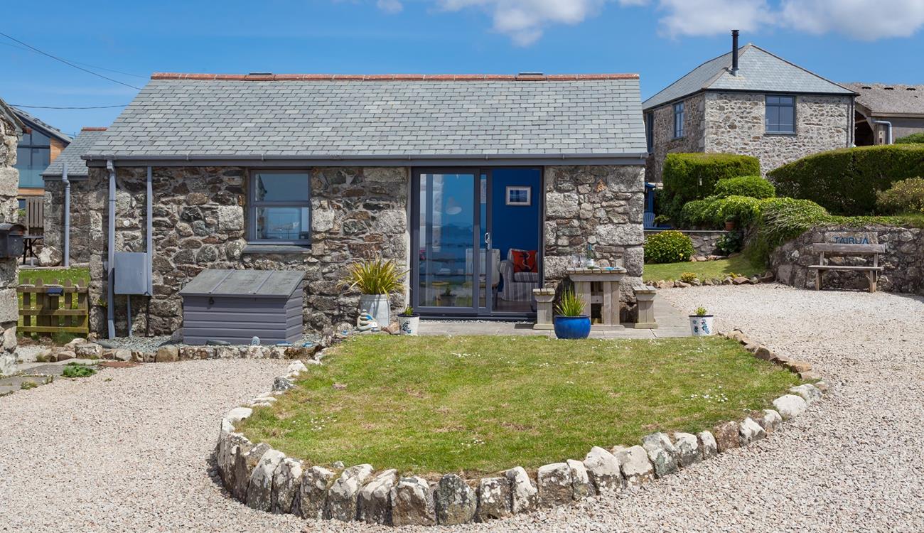 Sit in your garden and take in the stunning sea views across the Mount.