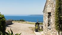 Magnificent views stretch across Mounts Bay, on the scenic west Cornwall coast.