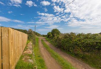 Approach Godrevy Heights via the country lane and let your holiday begin.