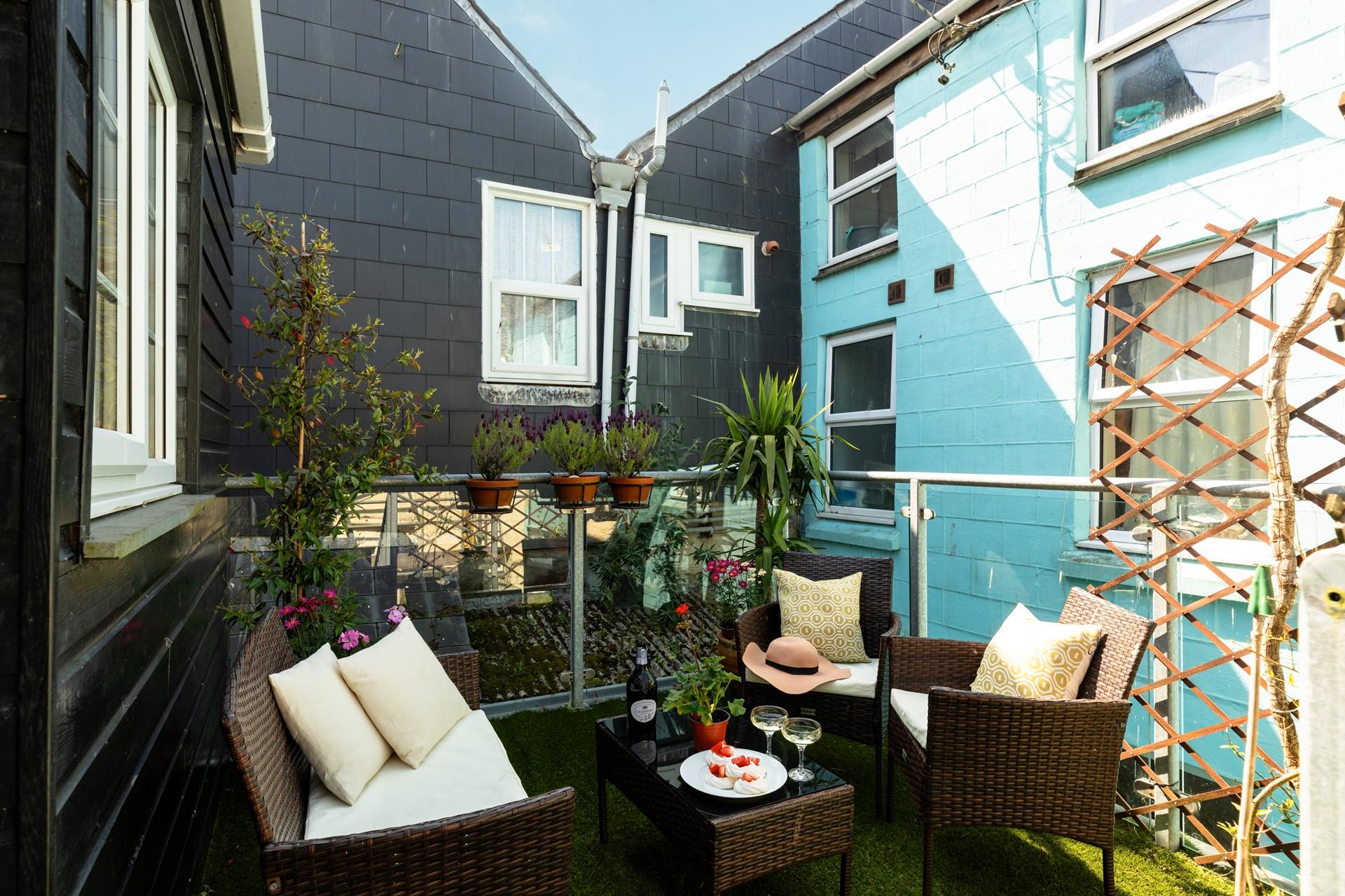 Just outside the kitchen is a small terrace, your own little bit of outside space.