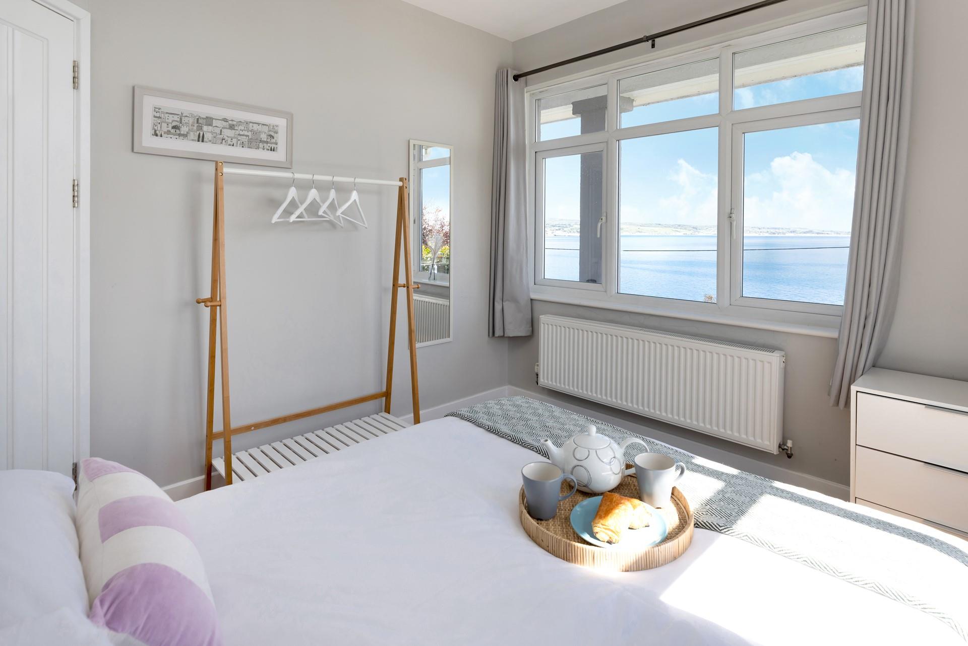 Enjoy breakfast in bed with a view before getting ready for the day. 
