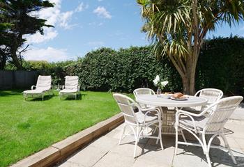 Enjoy long lazy lunches alfresco in the large garden.