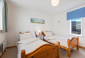 Bright and airy, the twin room is perfect for children or two adults sharing. 