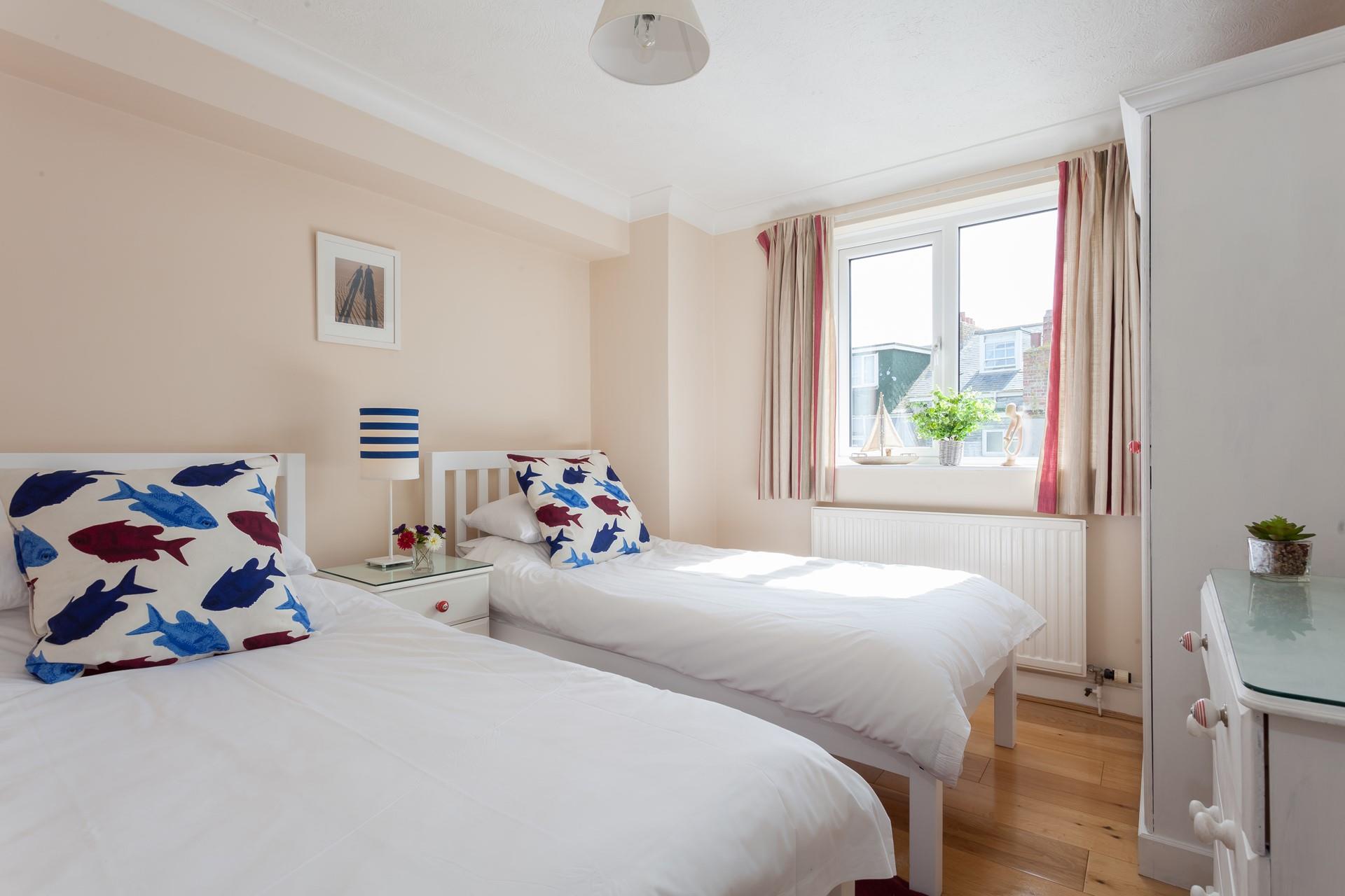 Bedroom 3 has twin beds which are perfect for the kids.