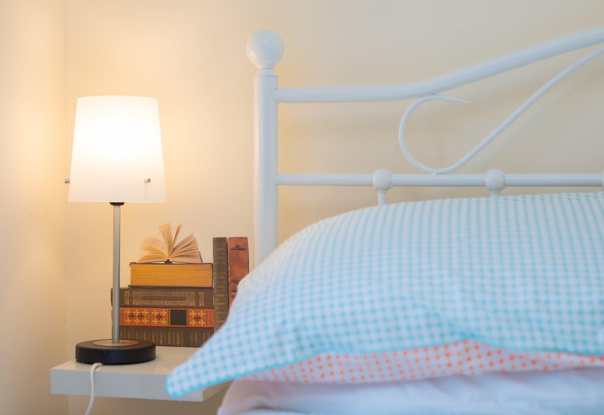 Read your favourite book before drifting off to sleep in the comfy sheets.