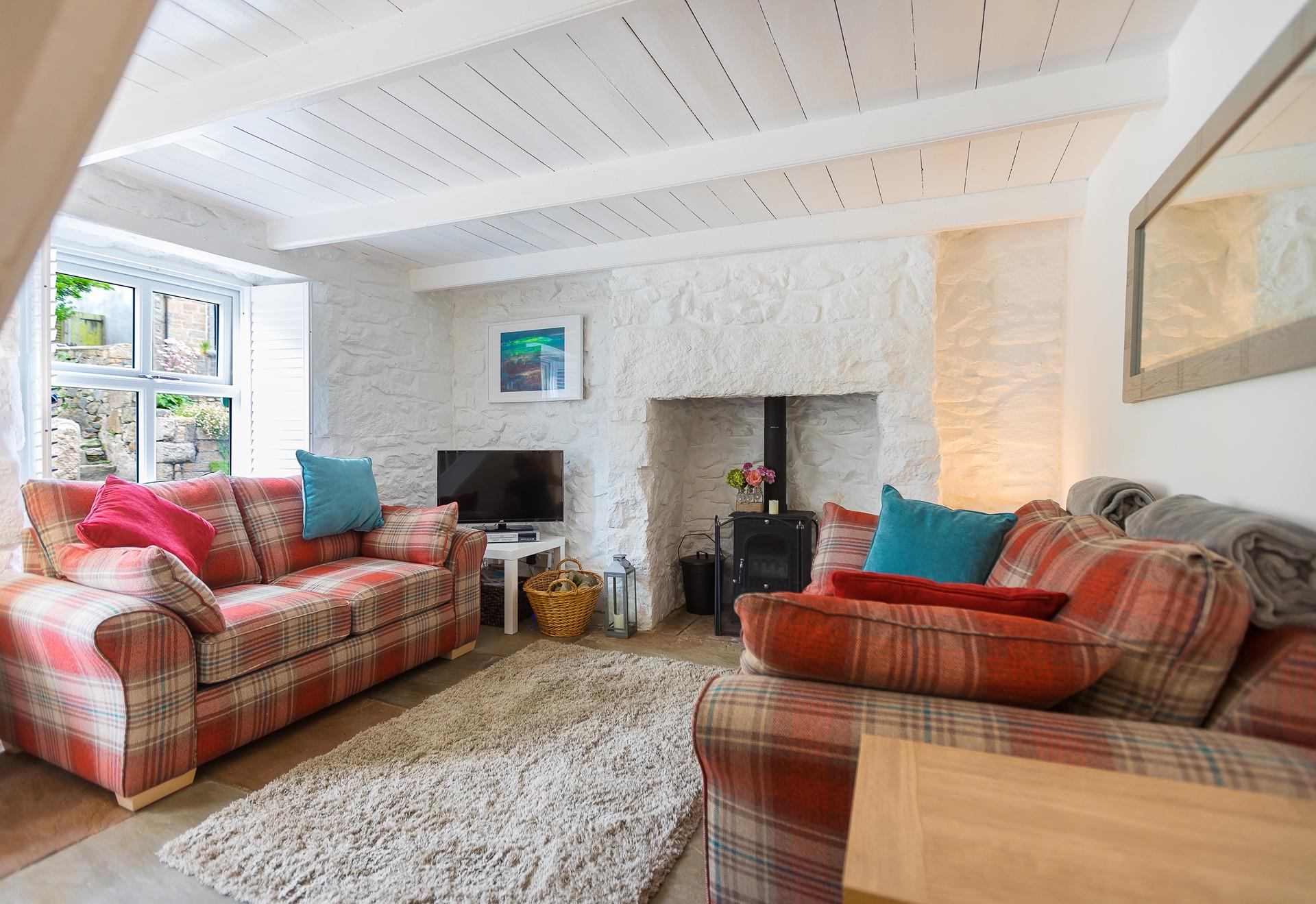 Light the woodburner and relax in front of the crackling fire in the evenings.