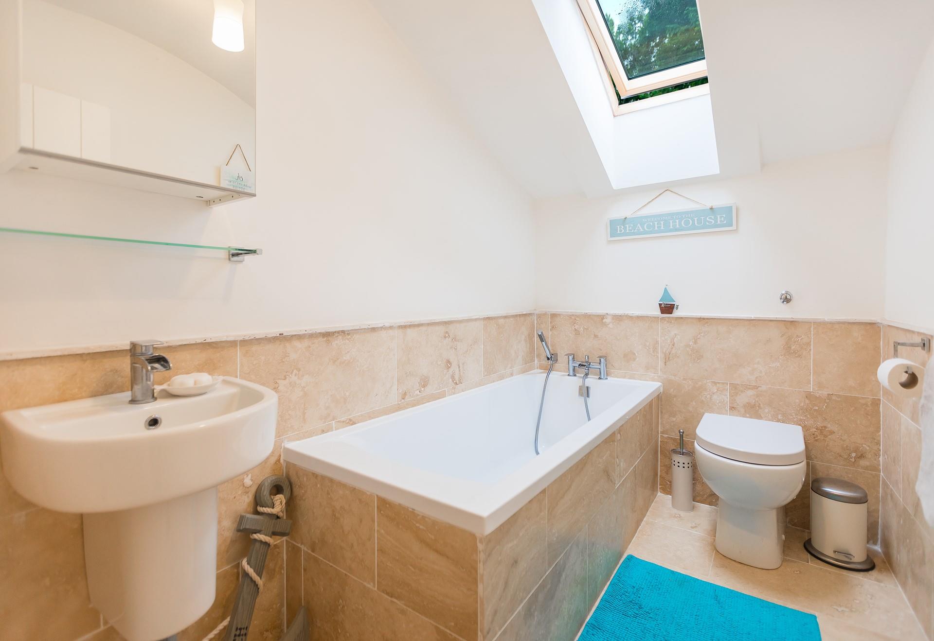 Relax and unwind with a soak in a bubble bath.