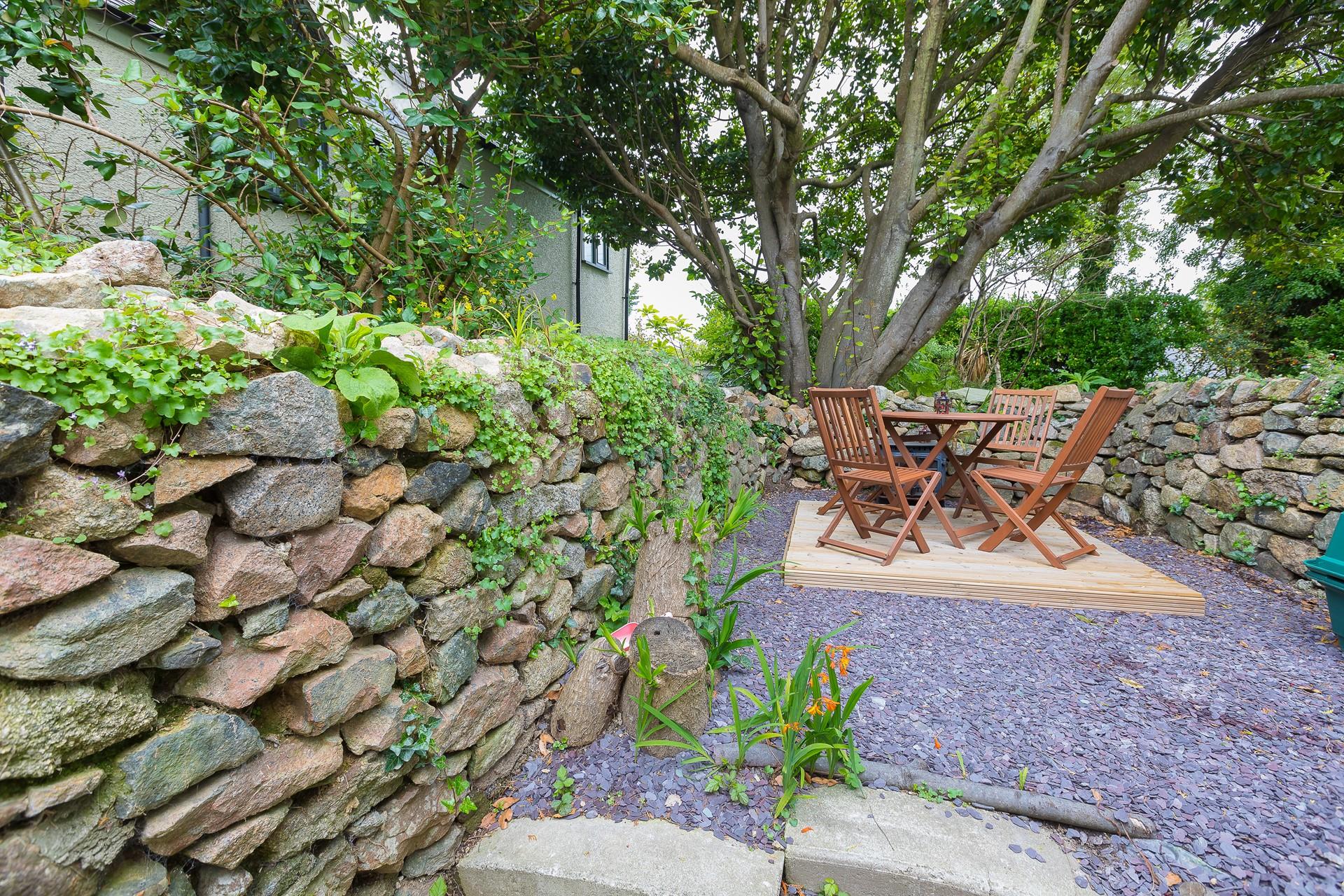 Soak up the Cornish sunshine in the secluded garden.