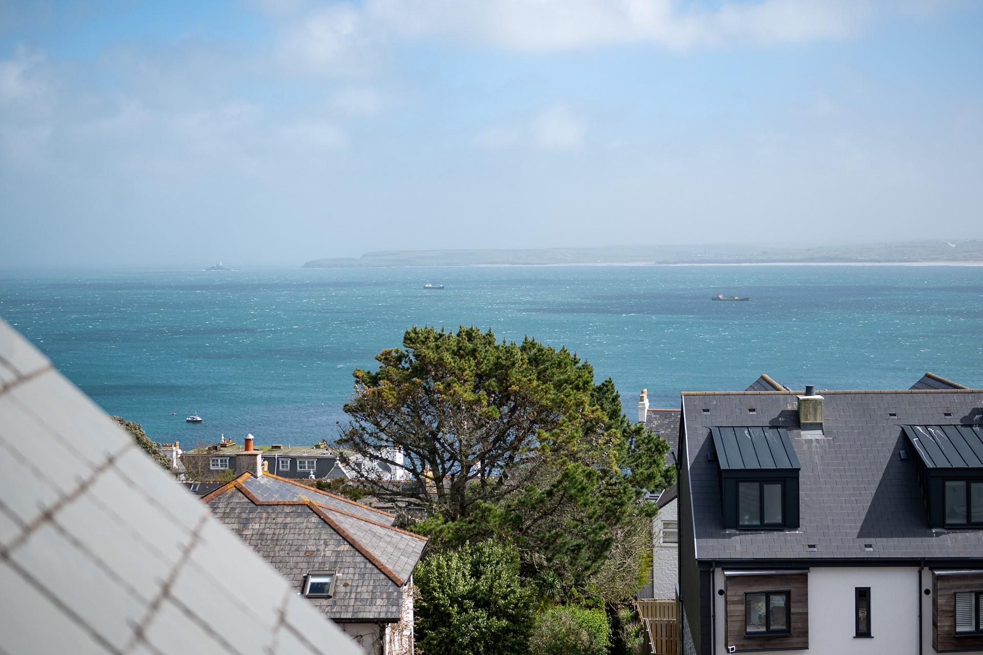 See what you can spot in the Bay from the balcony.